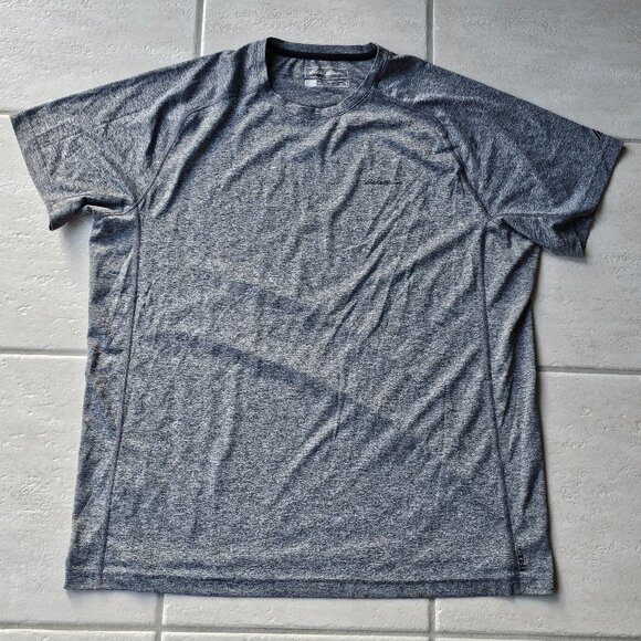 Mens Eddie Bauer Motion Free Dry Active Shirt Tall Extra Large TXL Gray Grey - Picture 1 of 2